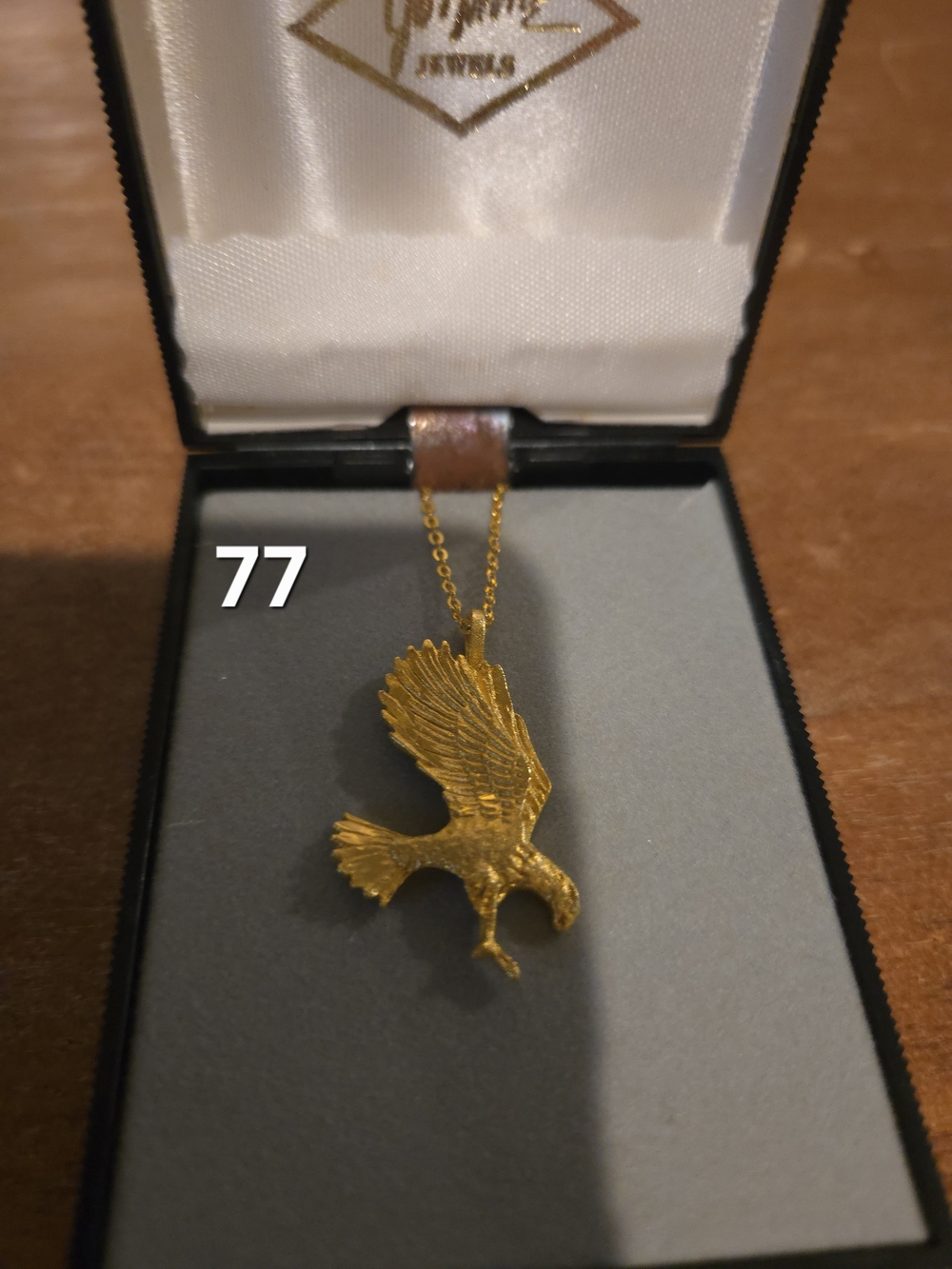 Gold Eagle Pendant Necklace - Unbranded